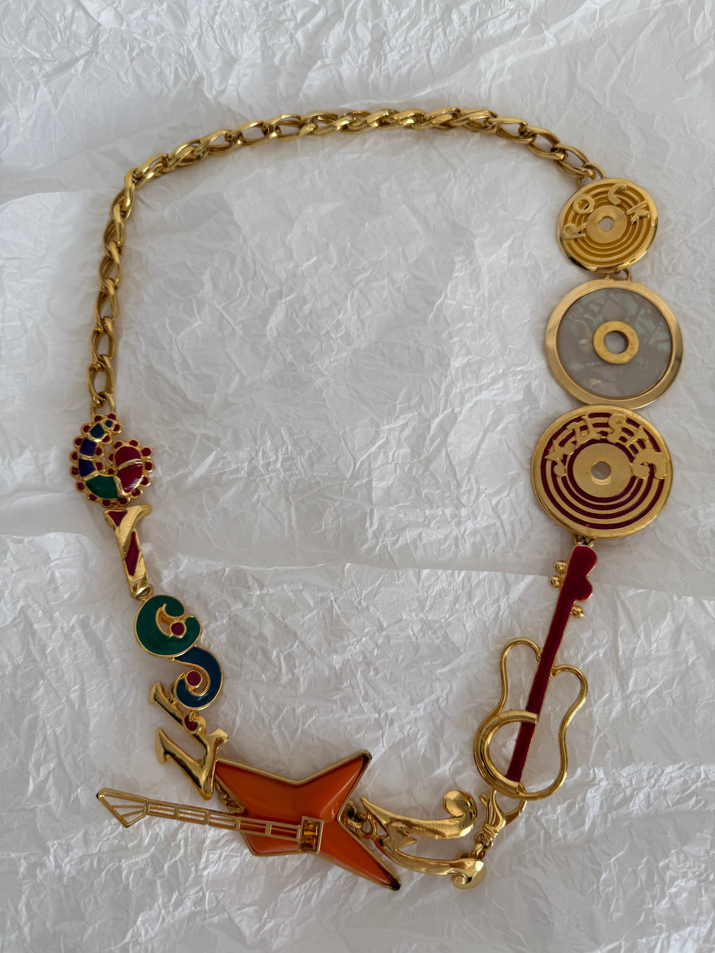 Gianni Versace gold music belt 1991 circa