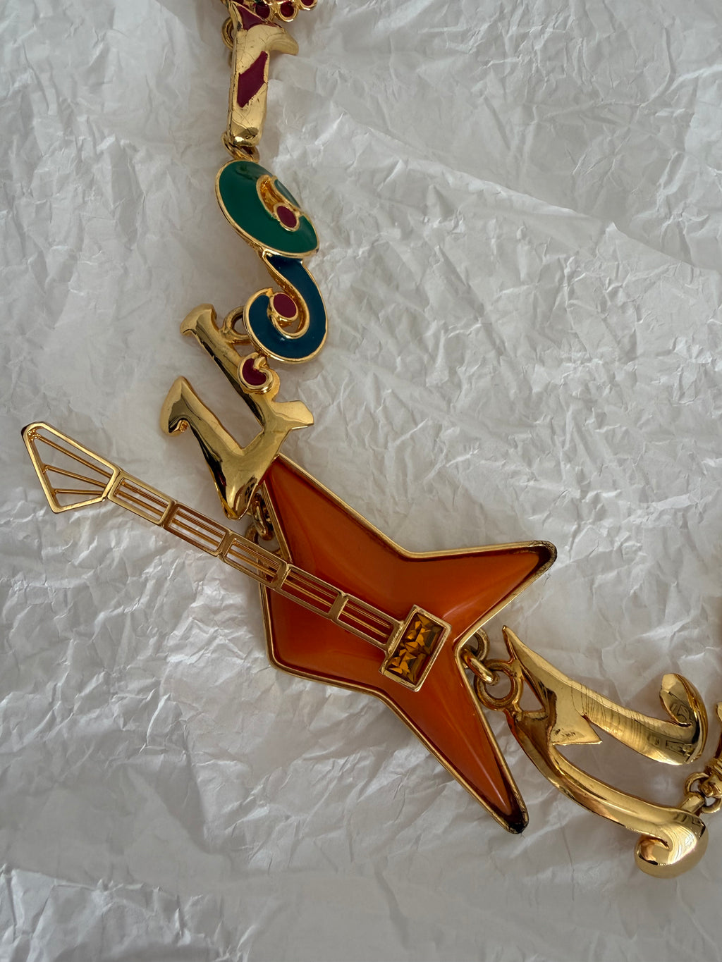 Gianni Versace gold music belt 1991 circa
