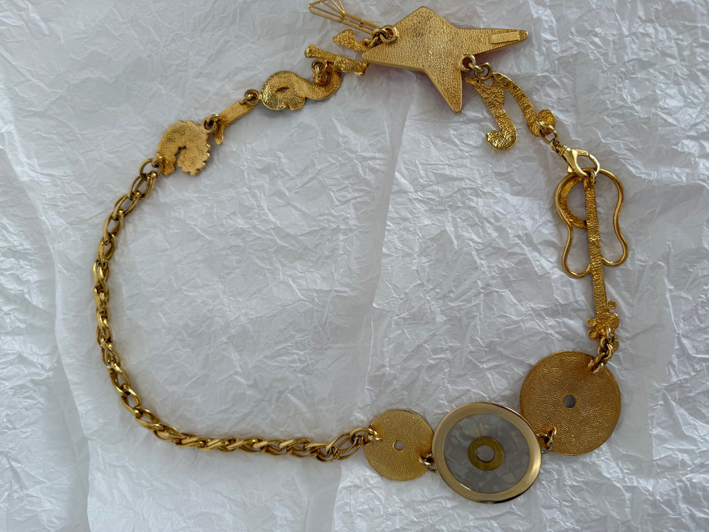 Gianni Versace gold music belt 1991 circa