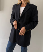 Yves Saint Laurent dark blue wool men blazer 90s