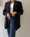 Yves Saint Laurent dark blue wool men blazer 90s
