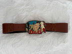 Rare 90s D&g Indian desert theme belt buckle vintage