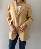 Yves Saint Laurent beige cotton blazer 90s