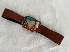 Rare 90s D&g Indian desert theme belt buckle vintage