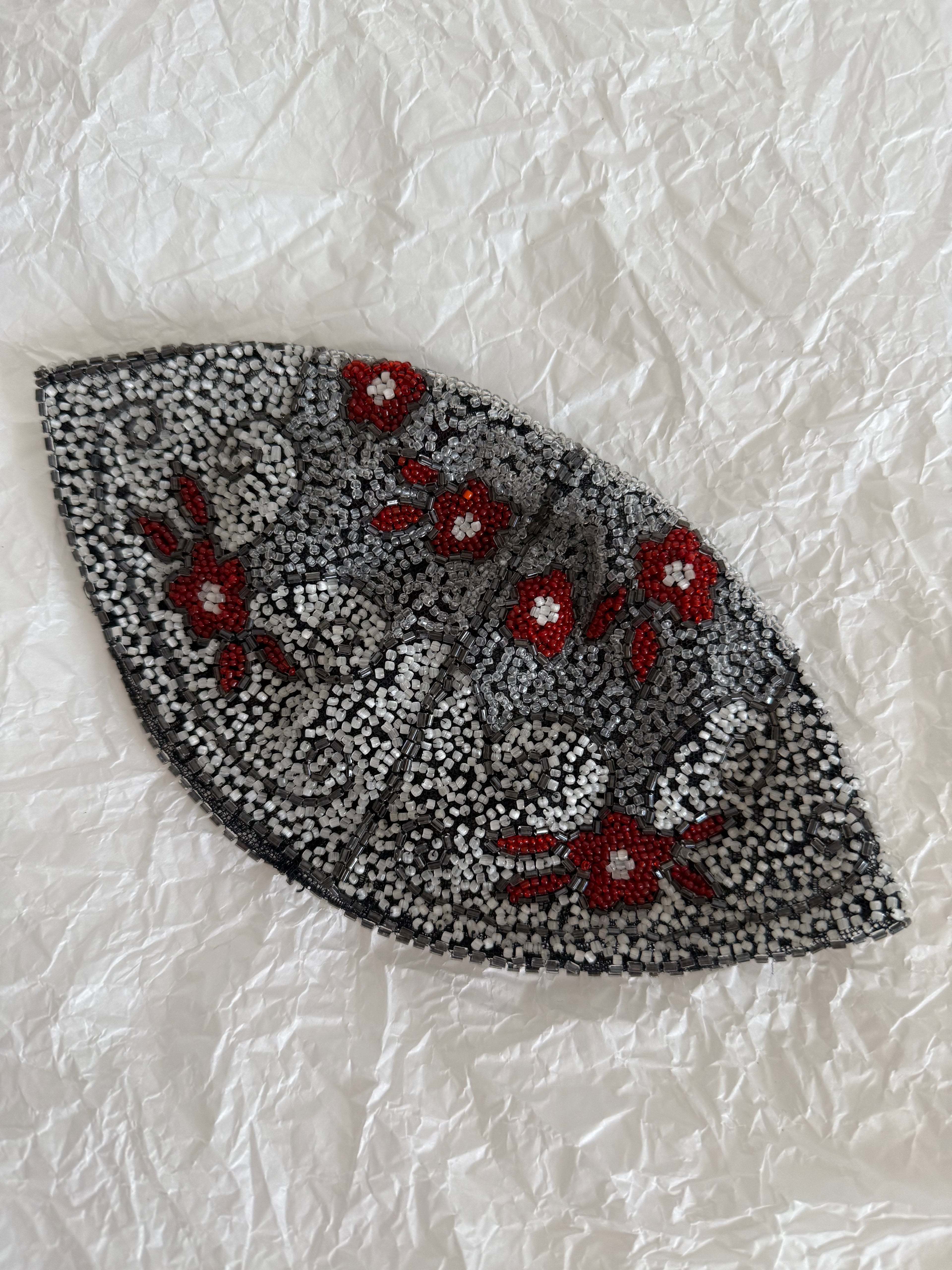 Ugo Correani headwear mini multicolored beads 90s