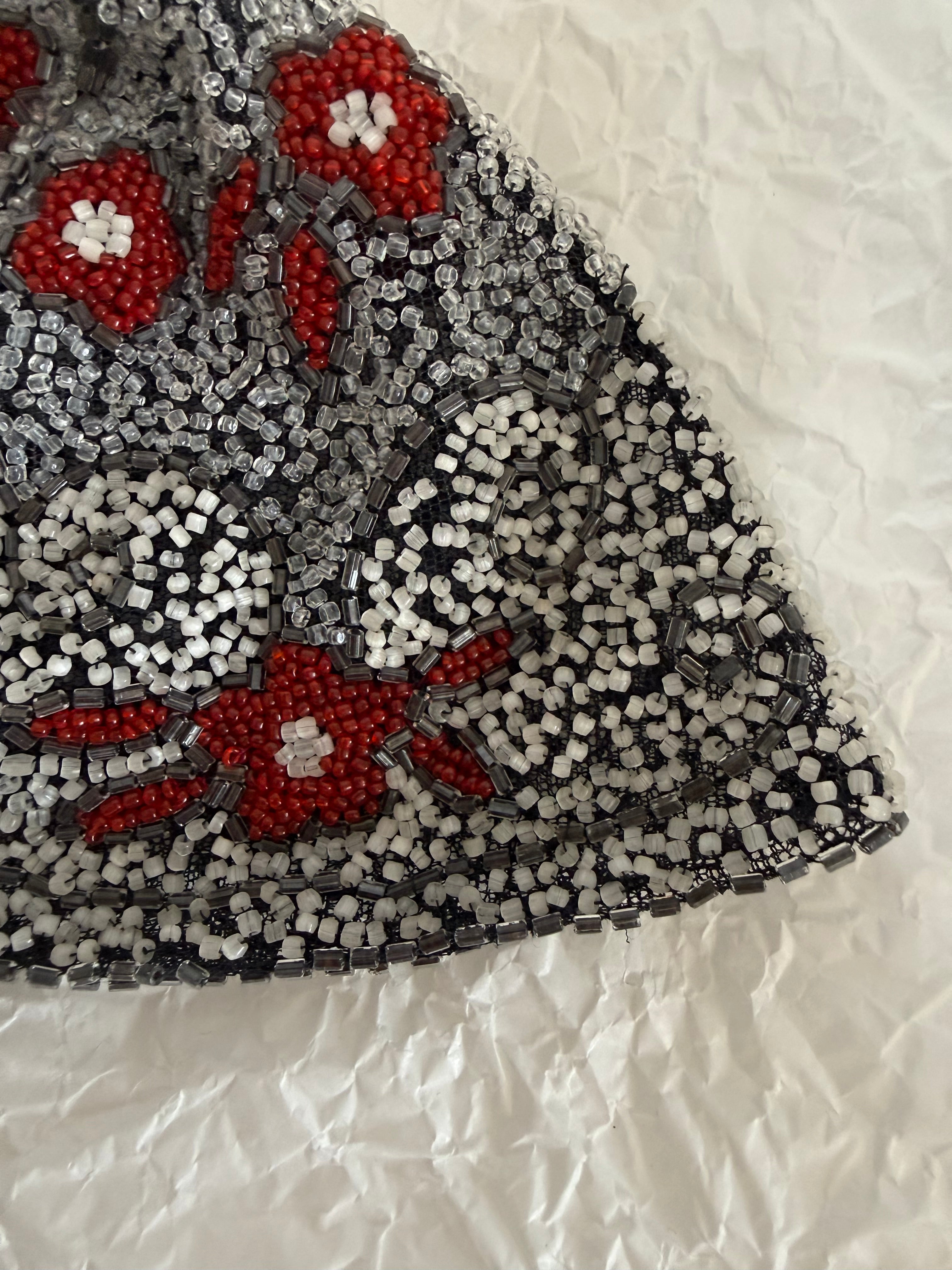 Ugo Correani headwear mini multicolored beads 90s