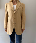 Yves Saint Laurent beige cotton blazer 90s