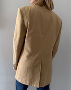 Yves Saint Laurent beige cotton blazer 90s