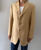 Yves Saint Laurent beige cotton blazer 90s