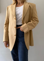 Yves Saint Laurent beige cotton blazer 90s
