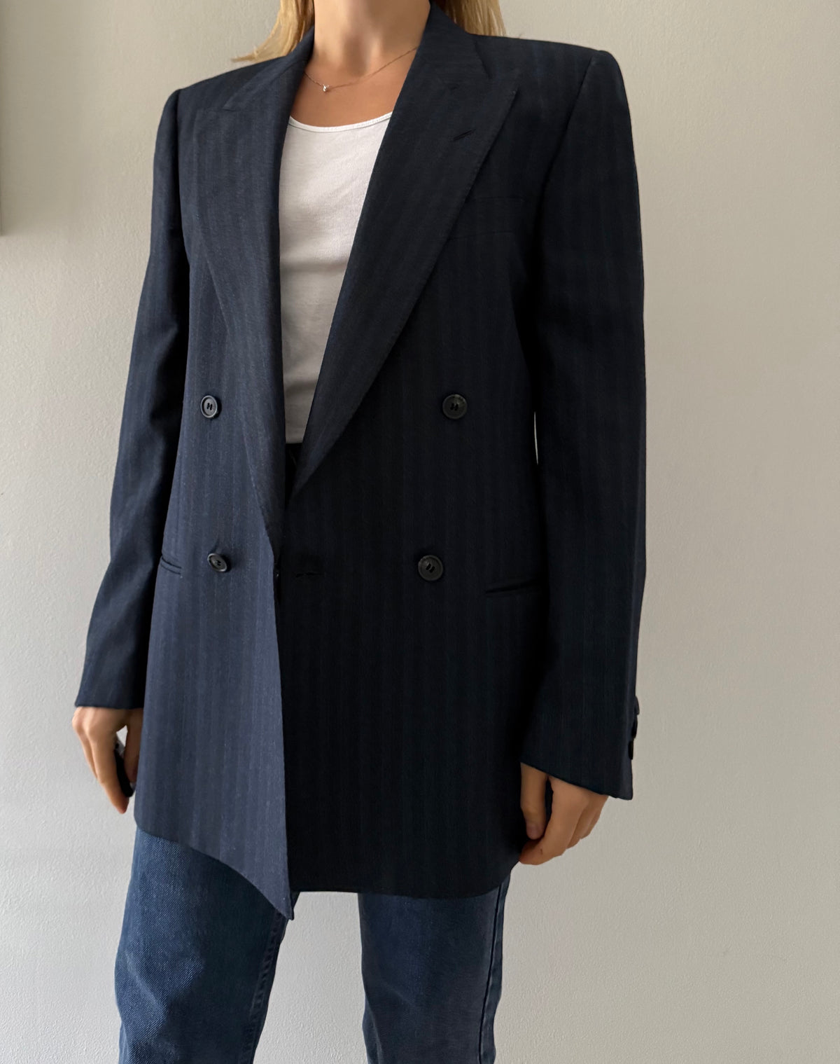 Valentino men wool blazer 90s double-breasted oversize