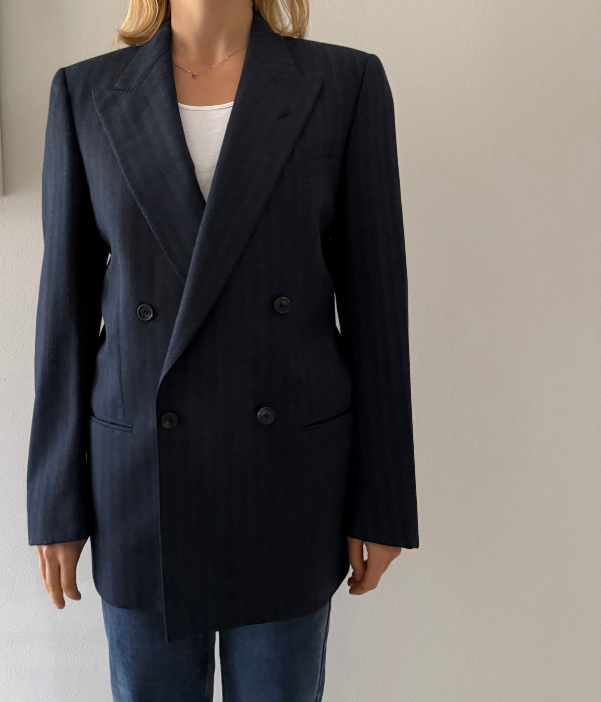 Valentino men wool blazer 90s double-breasted oversize