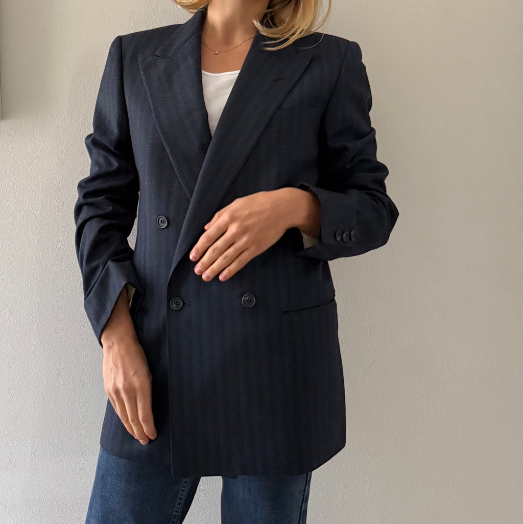 Valentino men wool blazer 90s double-breasted oversize