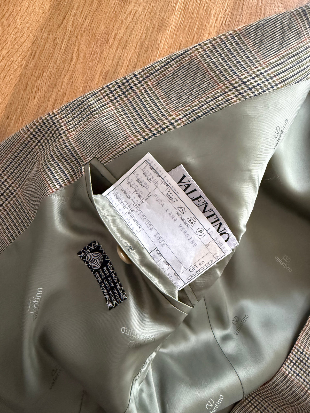 Valentino 90s wool multicolor blazer unisex