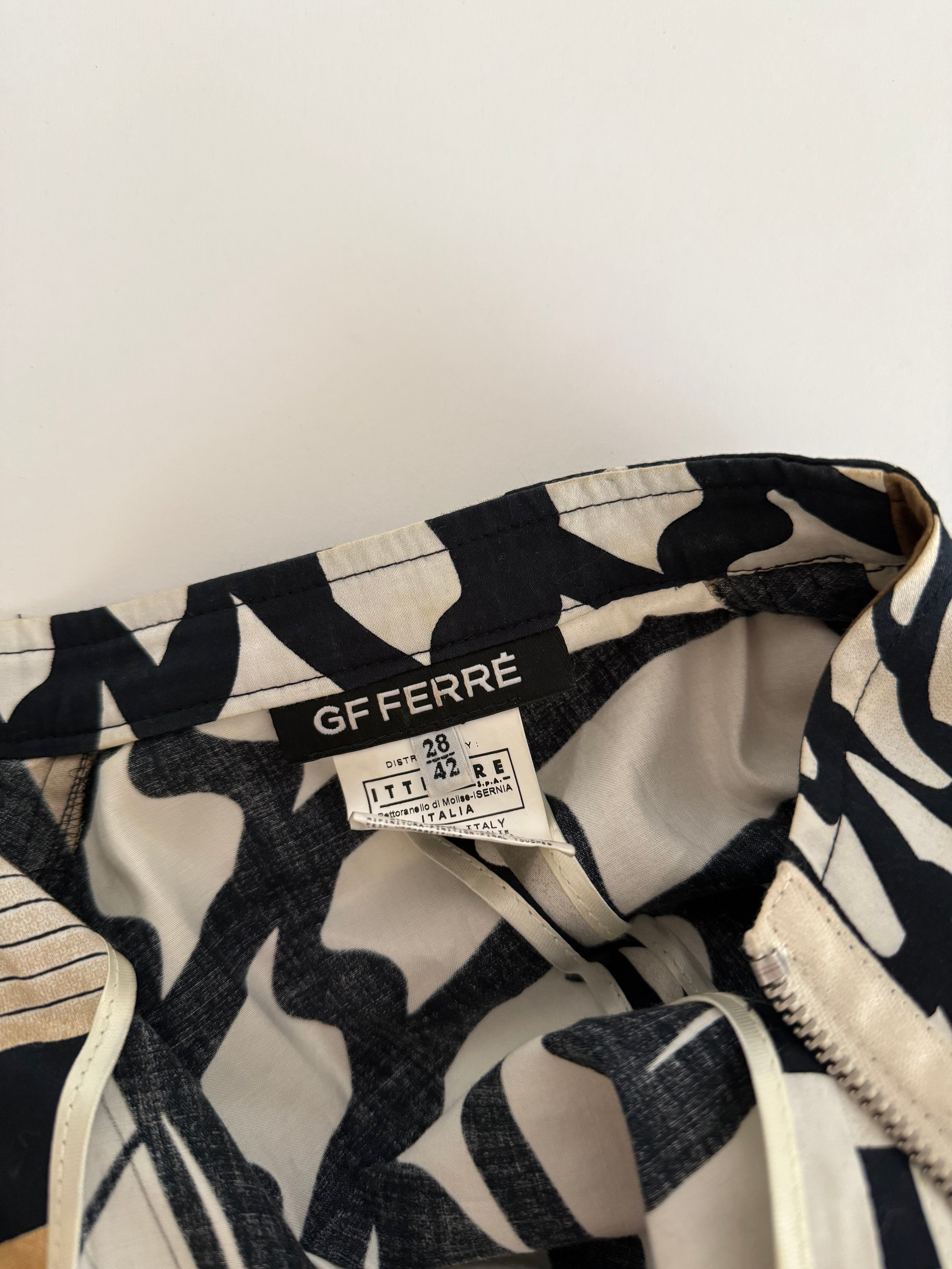 Gianfranco Ferré abstract print jacket 90s