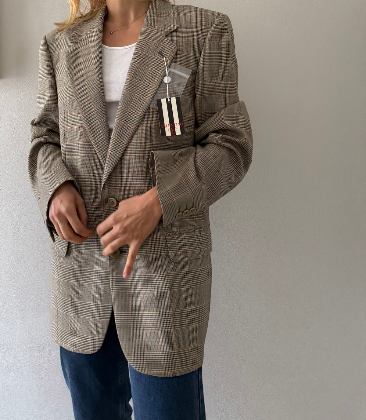 Valentino 90s wool multicolor blazer unisex