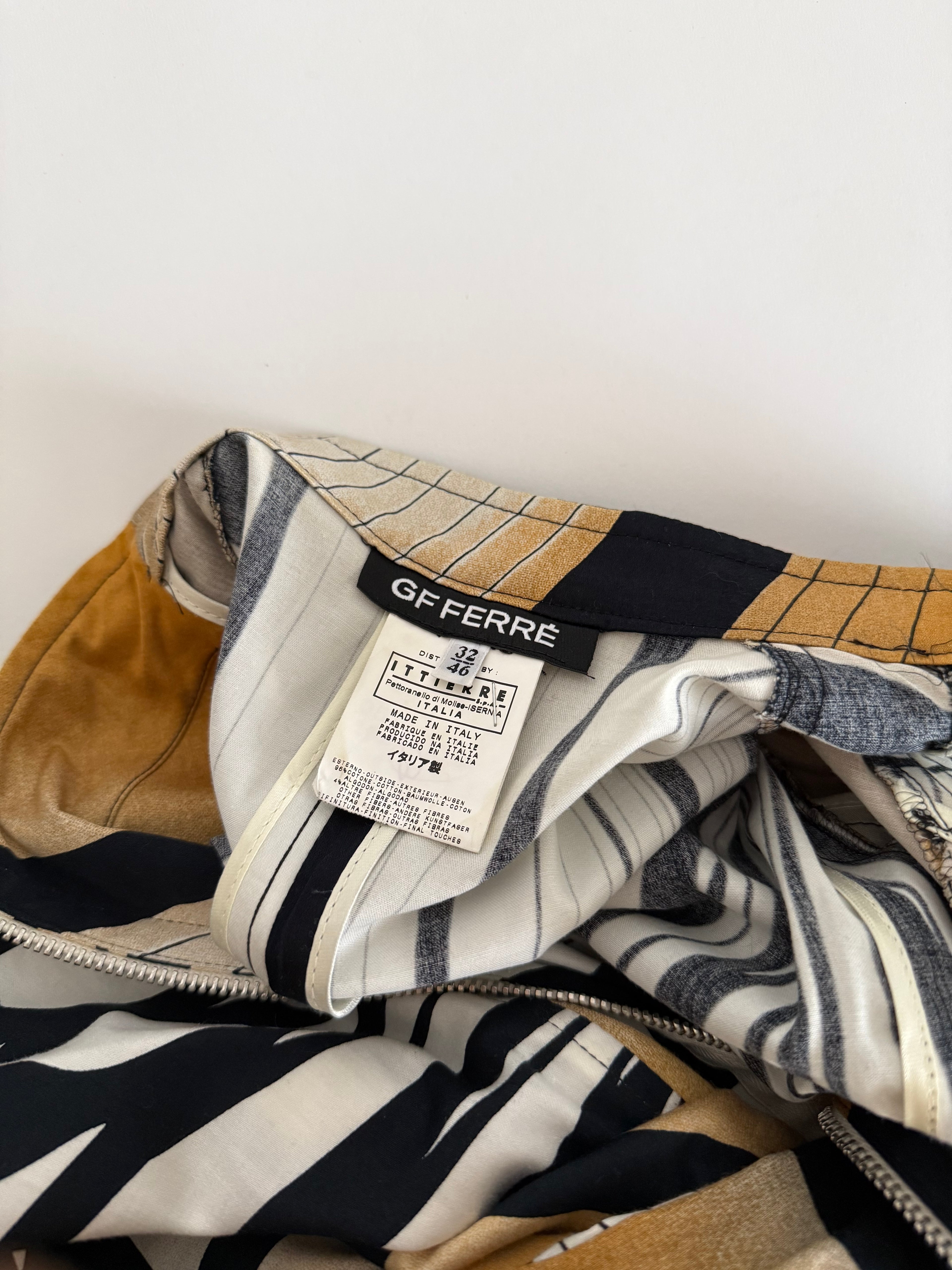 Gianfranco Ferré abstract print jacket 90s
