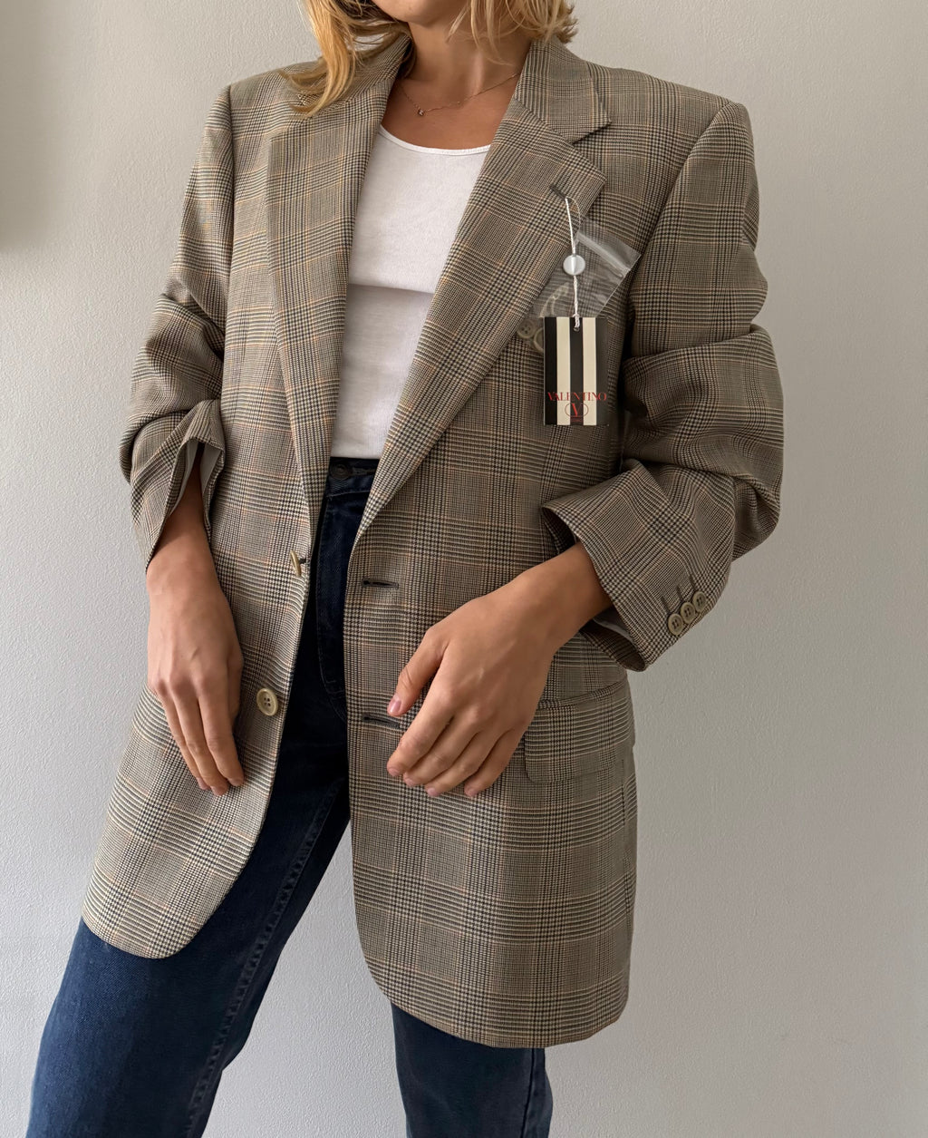 Valentino 90s wool multicolor blazer unisex