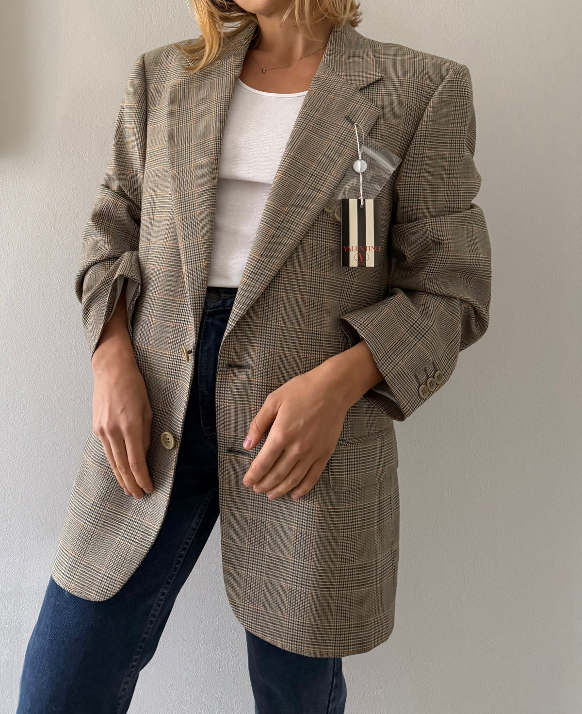 Valentino 90s wool multicolor blazer unisex