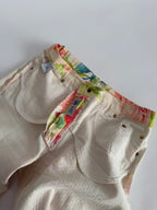 Roberto Cavalli SS 2000 floral denim jeans