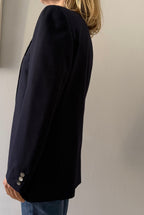 Yves Saint Laurent wool blue blazer men jacket 90s