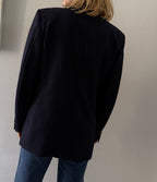 Yves Saint Laurent wool blue blazer men jacket 90s