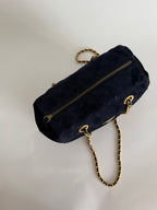 Prada blue suede bag 2000s