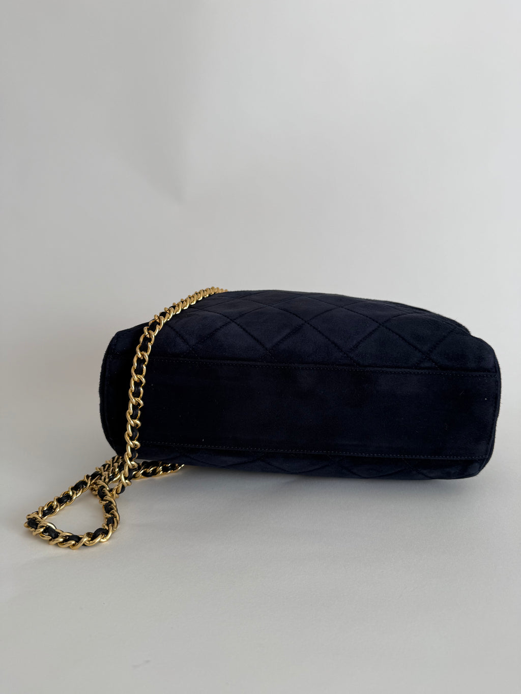 Prada blue suede bag 2000s