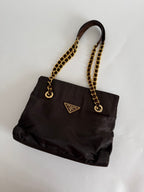 Prada brown shoulder bag