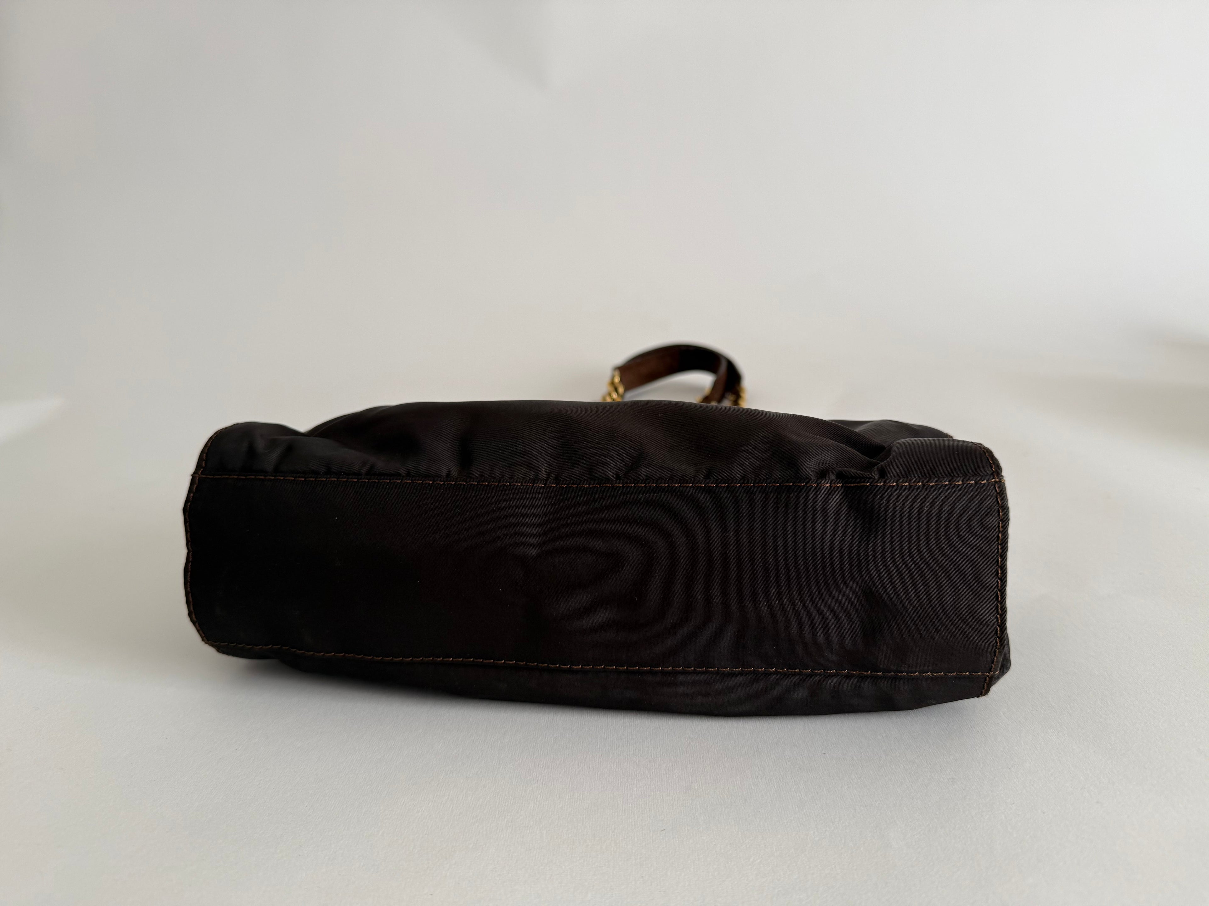 Prada brown shoulder bag