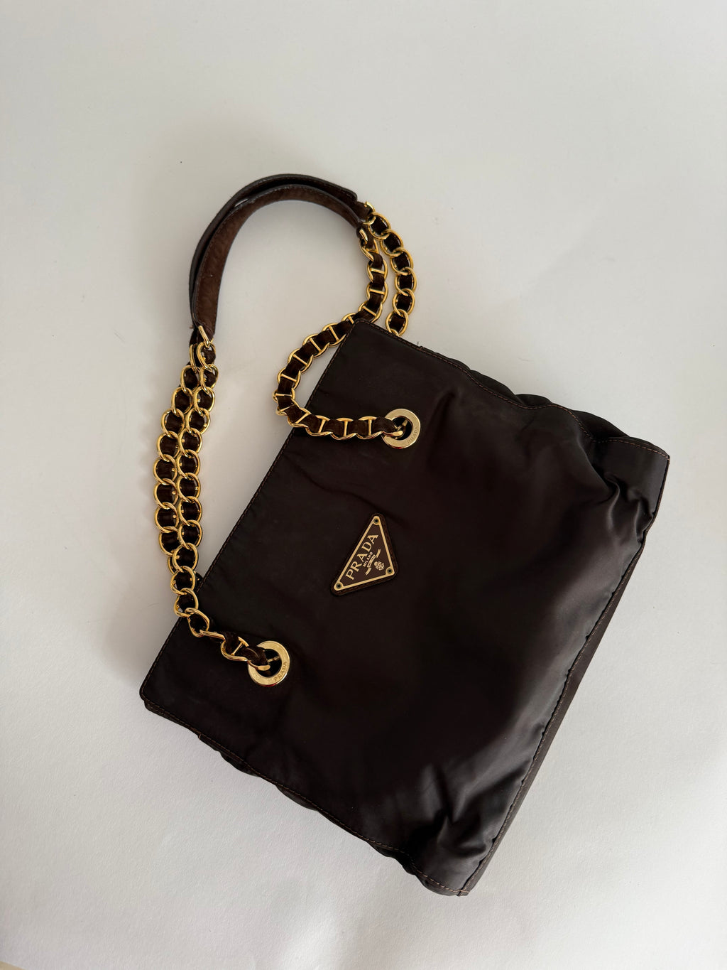 Prada brown shoulder bag
