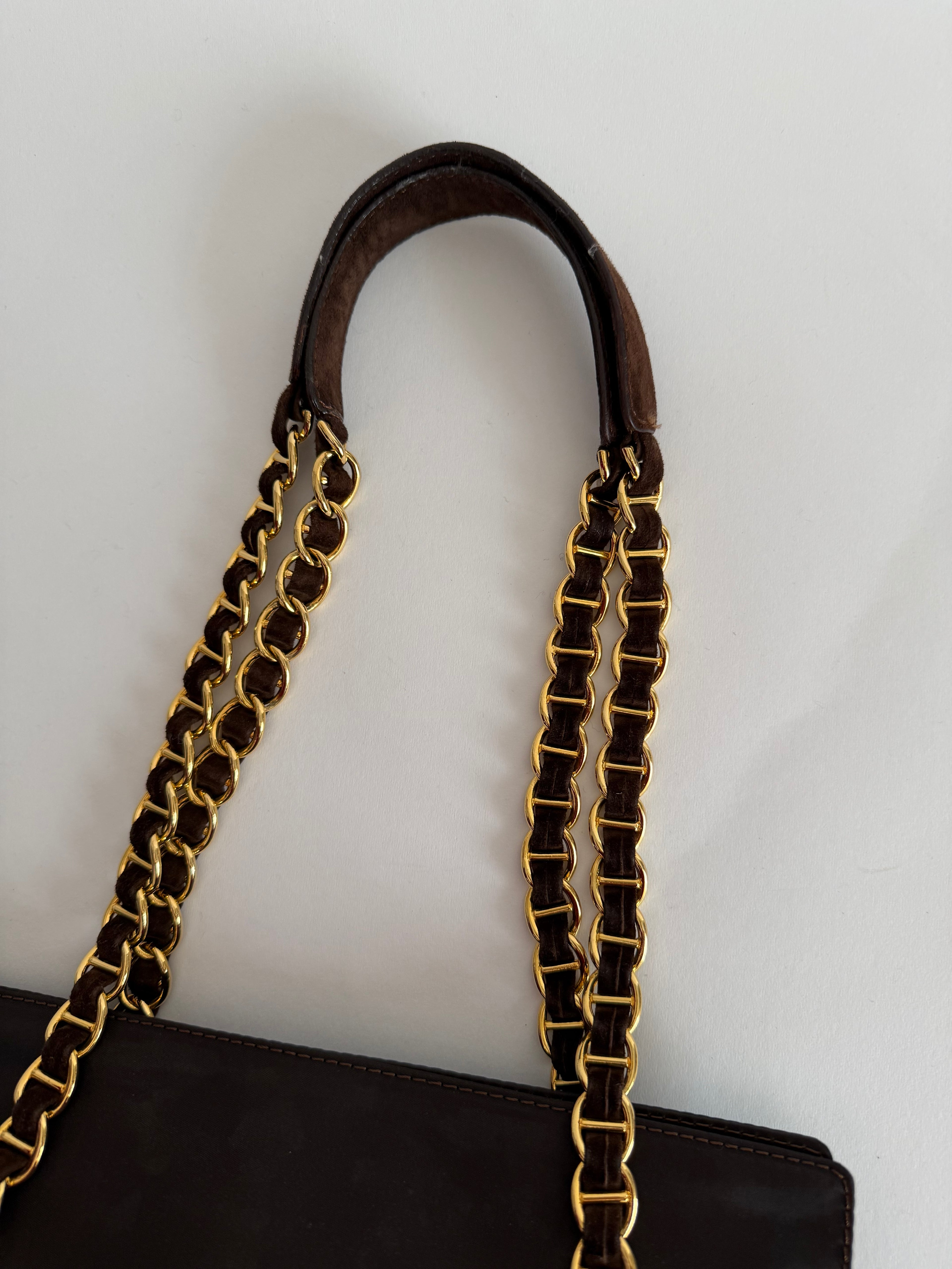 Prada brown shoulder bag