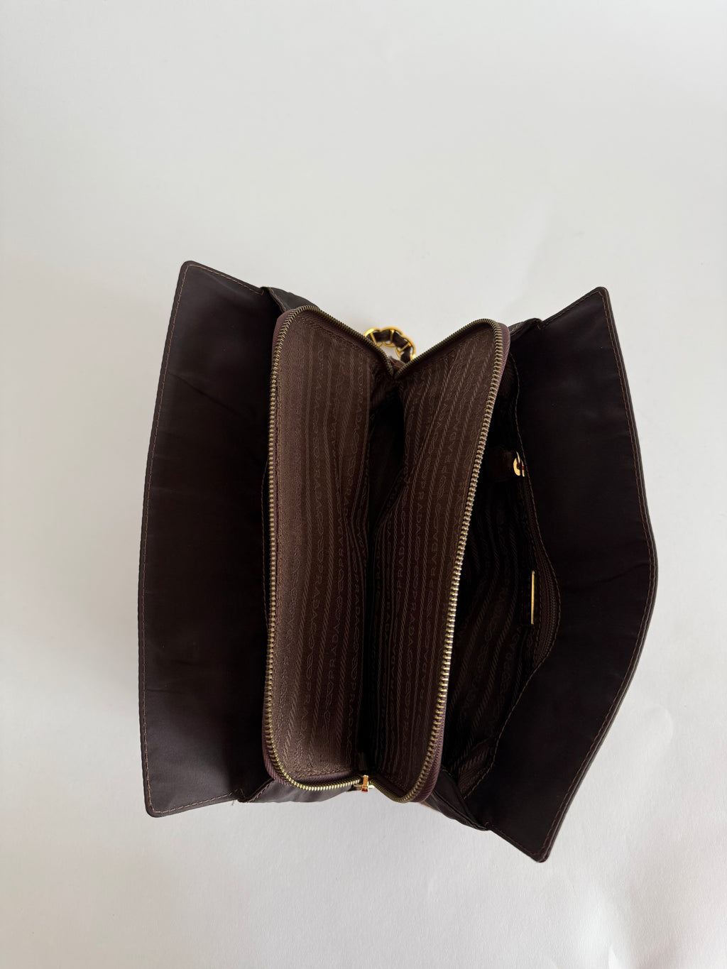 Prada brown shoulder bag