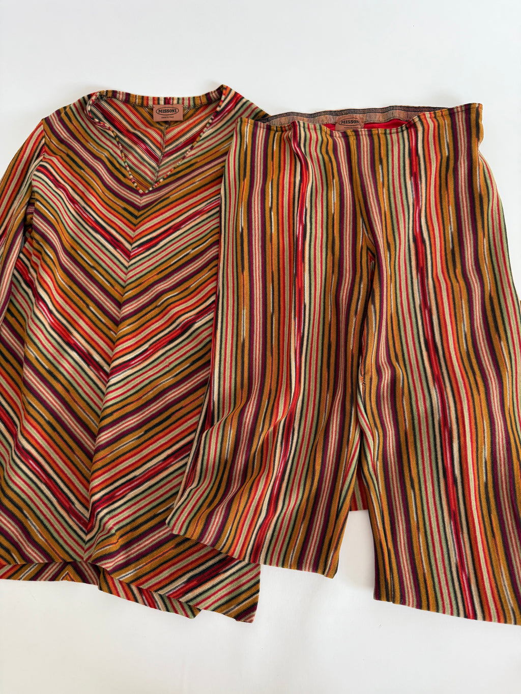 Rare Missoni FW 1996 Runway set sweater pants scarf