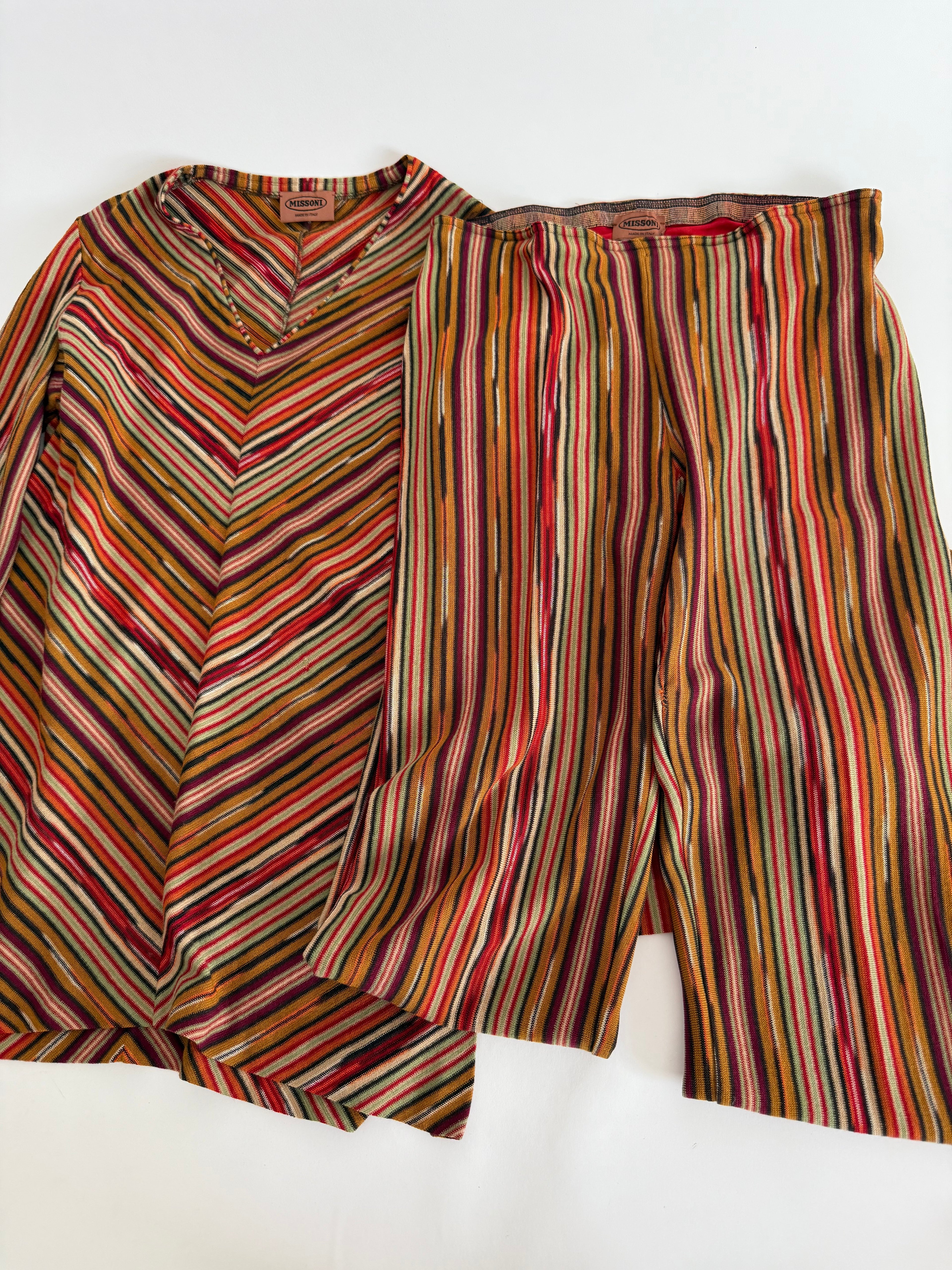 Rare Missoni FW 1996 Runway set sweater pants scarf