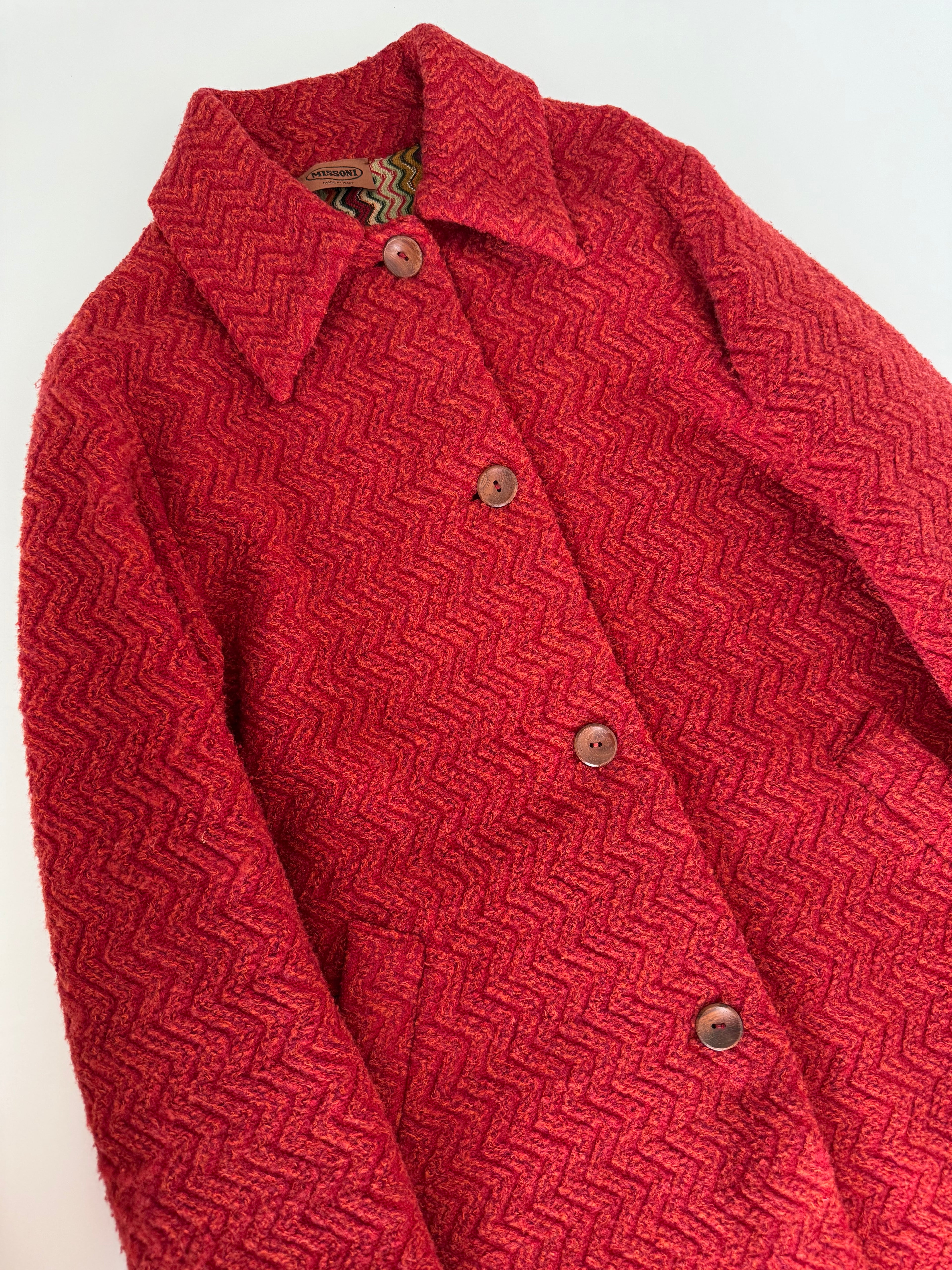 Rare iconic Missoni FW 1996 Runway wool coat Kate Moss