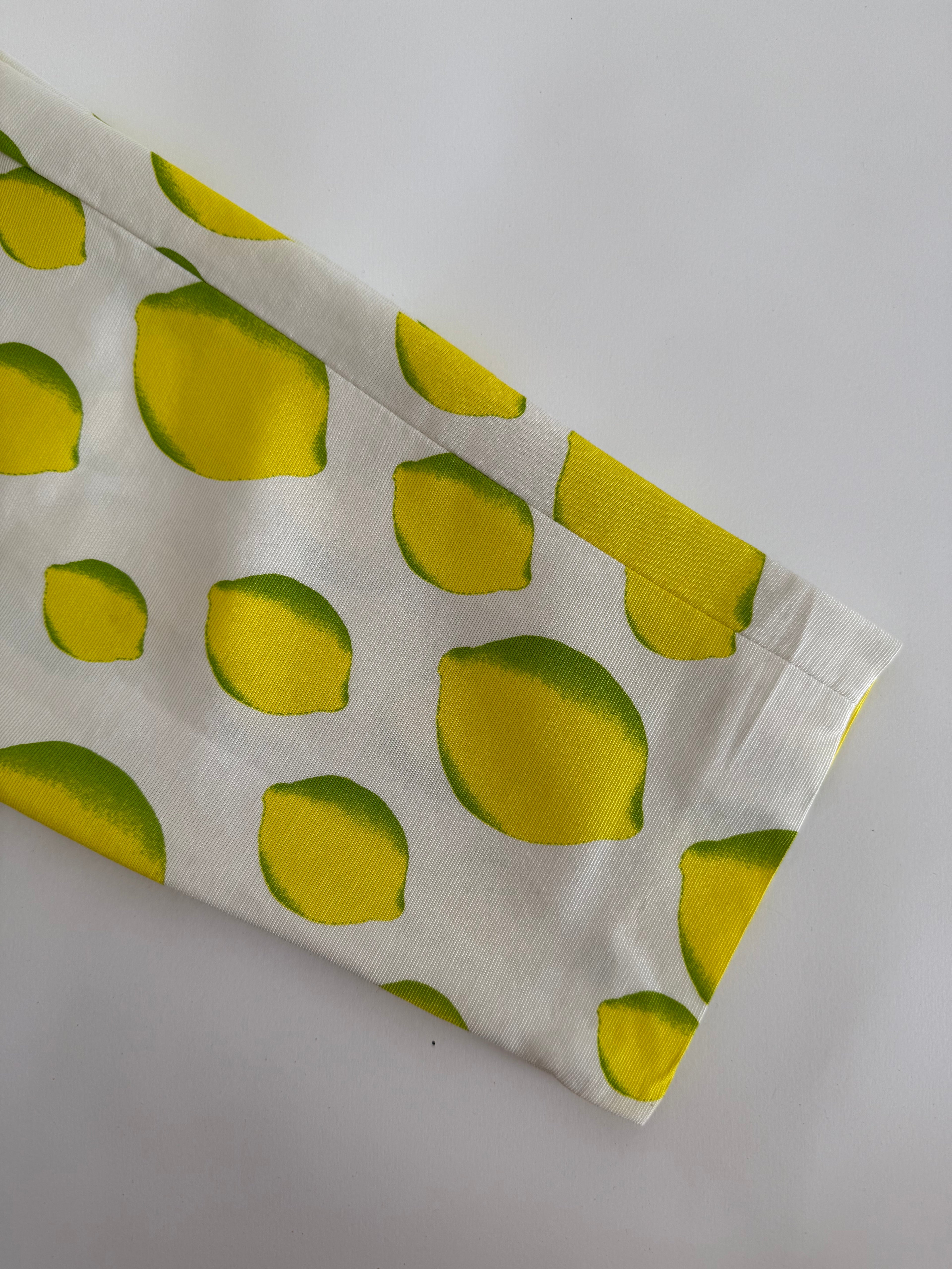 Iceberg SS 1996 capri pants yellow lemons