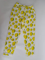 Iceberg SS 1996 capri pants yellow lemons