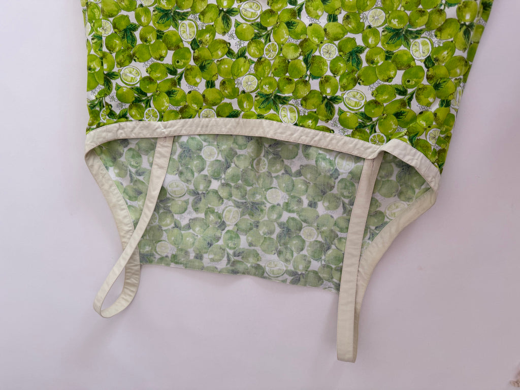 Iceberg SS 1996 Runway mini dress lime print