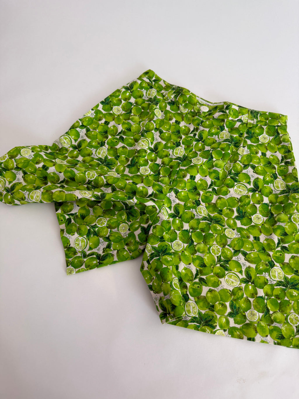 Iceberg SS 1996 lime shorts summer Runway