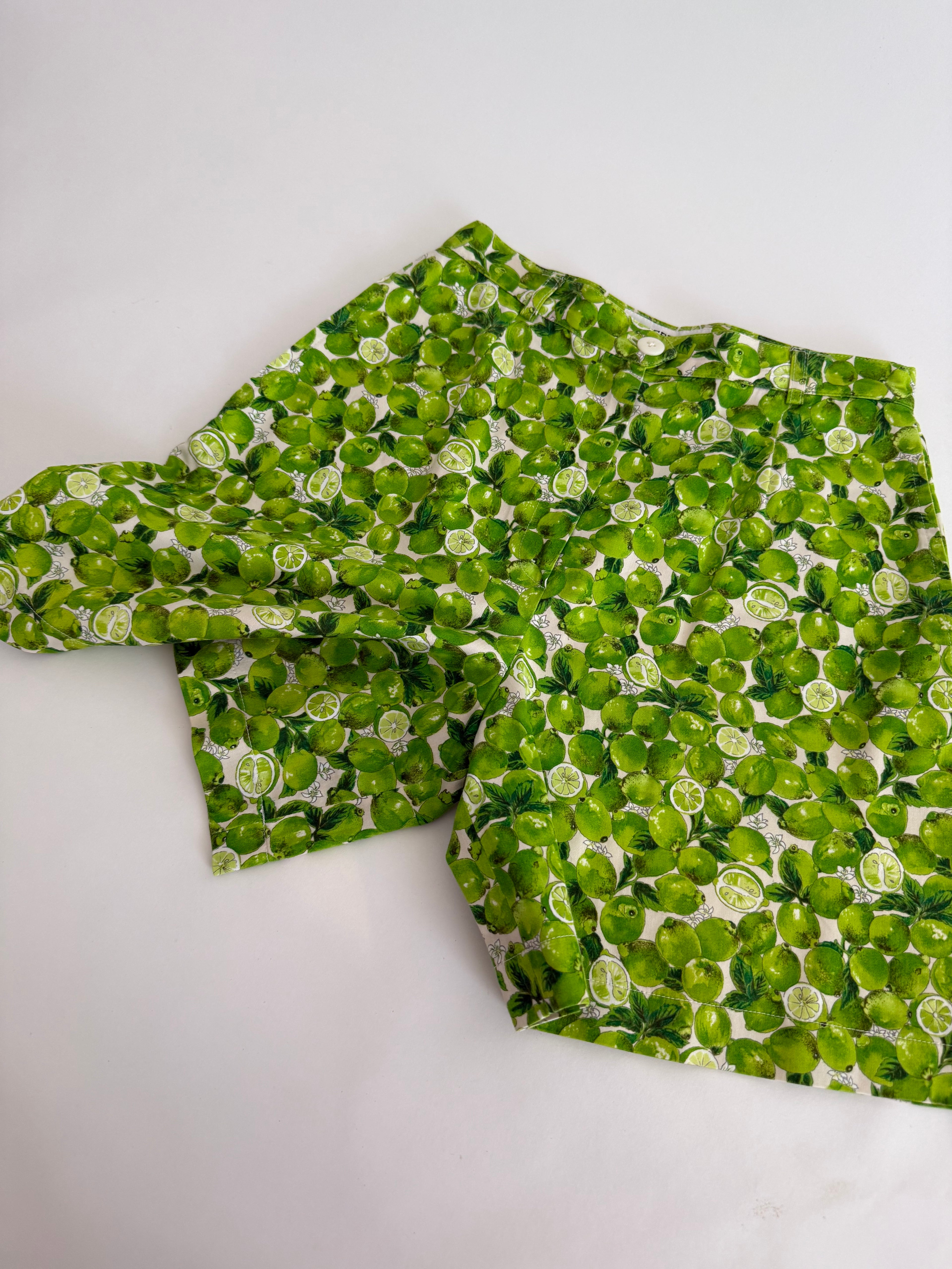 Iceberg SS 1996 lime shorts summer Runway