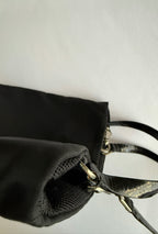 Prada nylon black hand bag