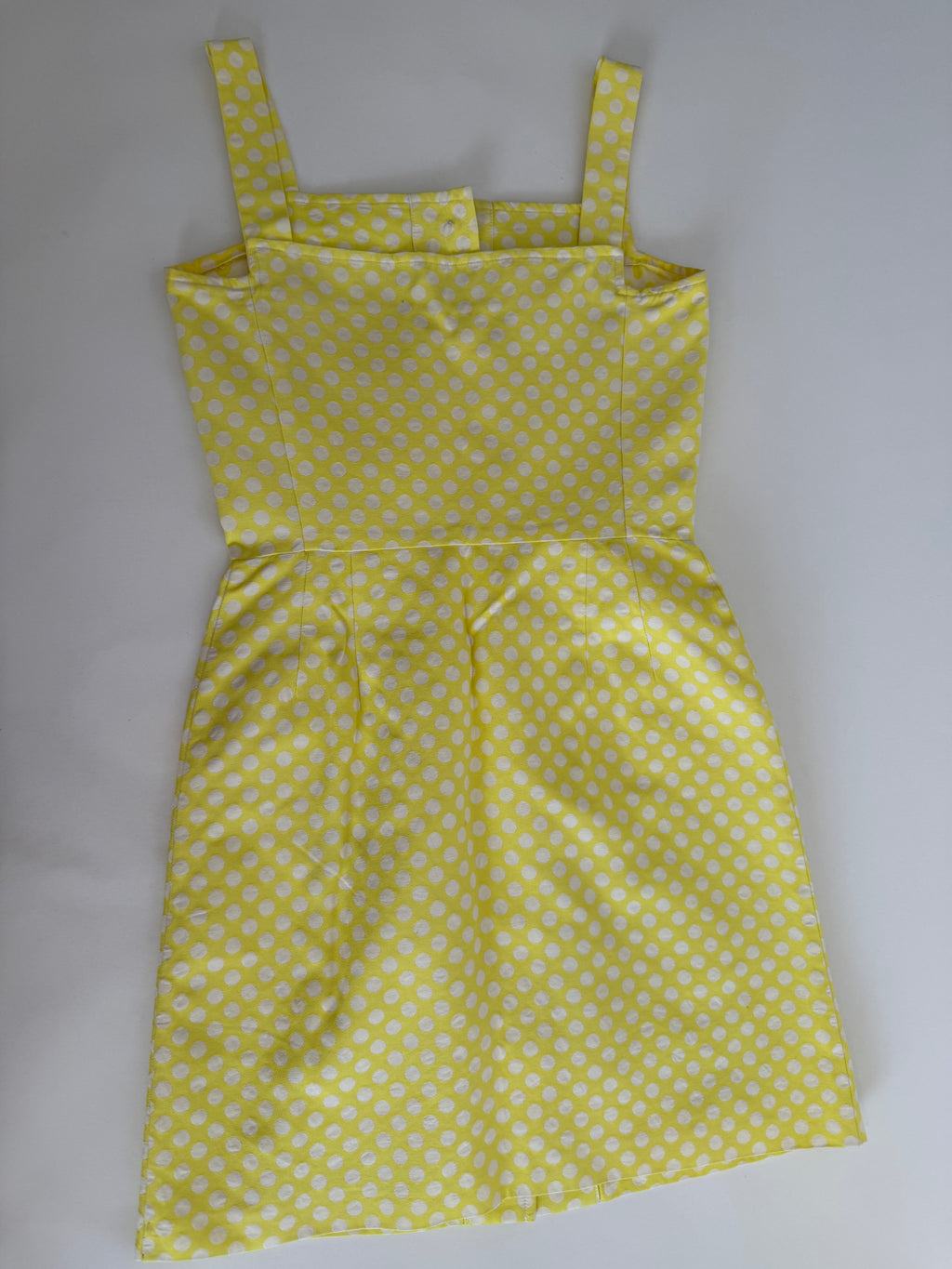 Iceberg SS 1996 yellow dress with white polka dots