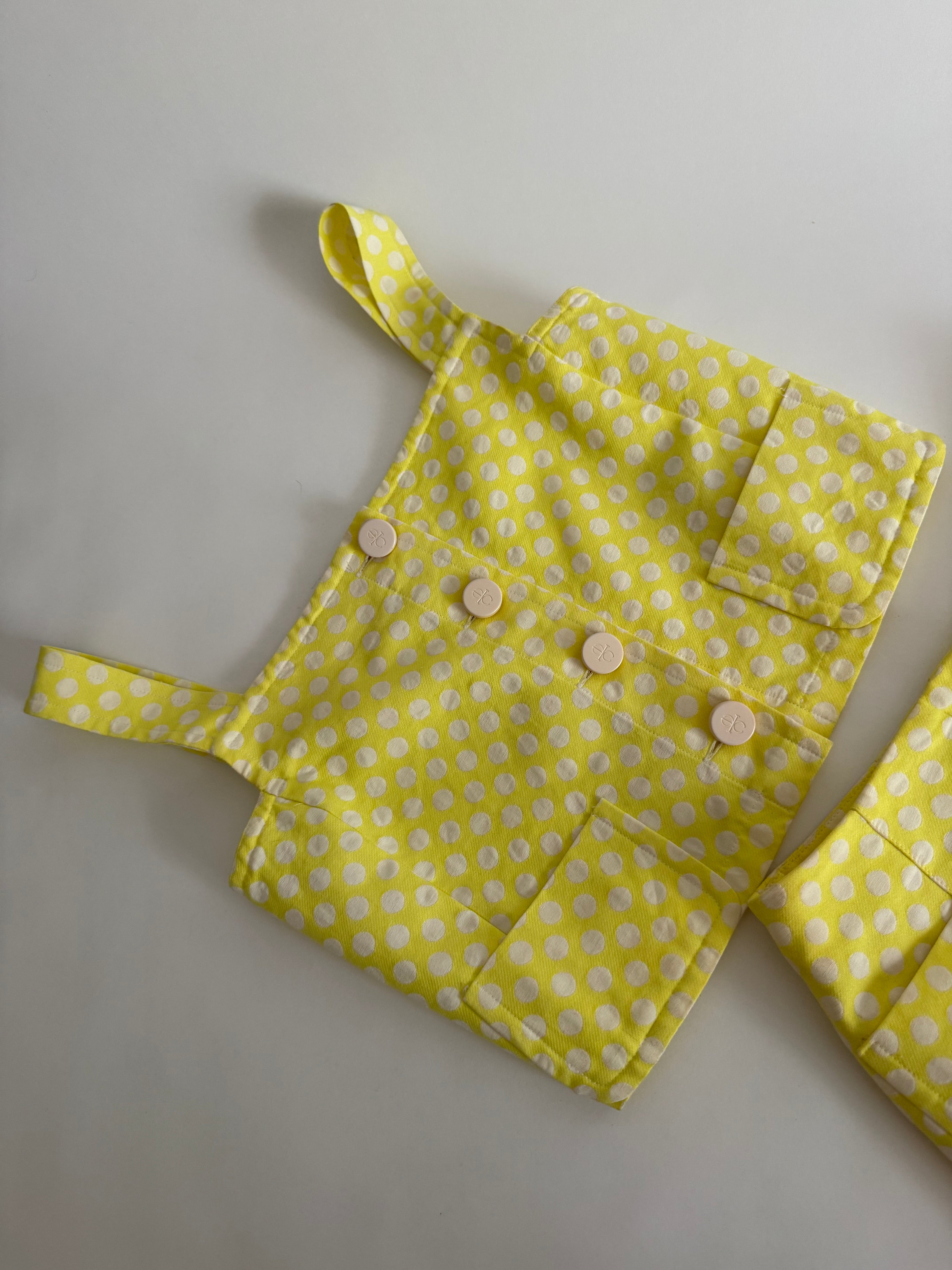 Iceberg SS 1996 Runway yellow set top and skirt