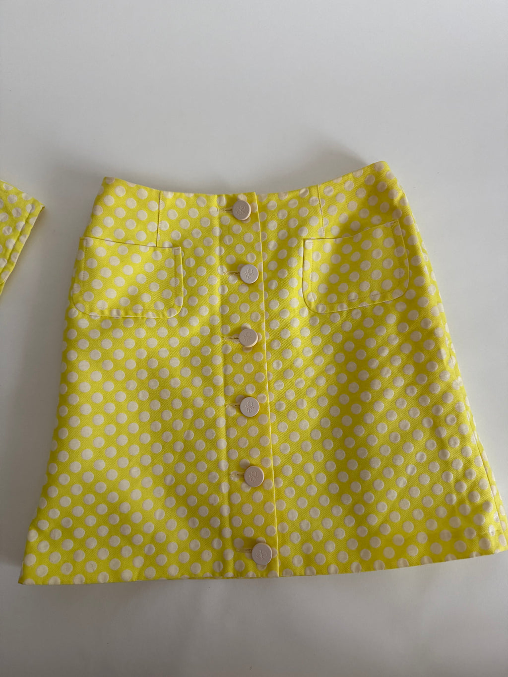 Iceberg SS 1996 Runway yellow set top and skirt