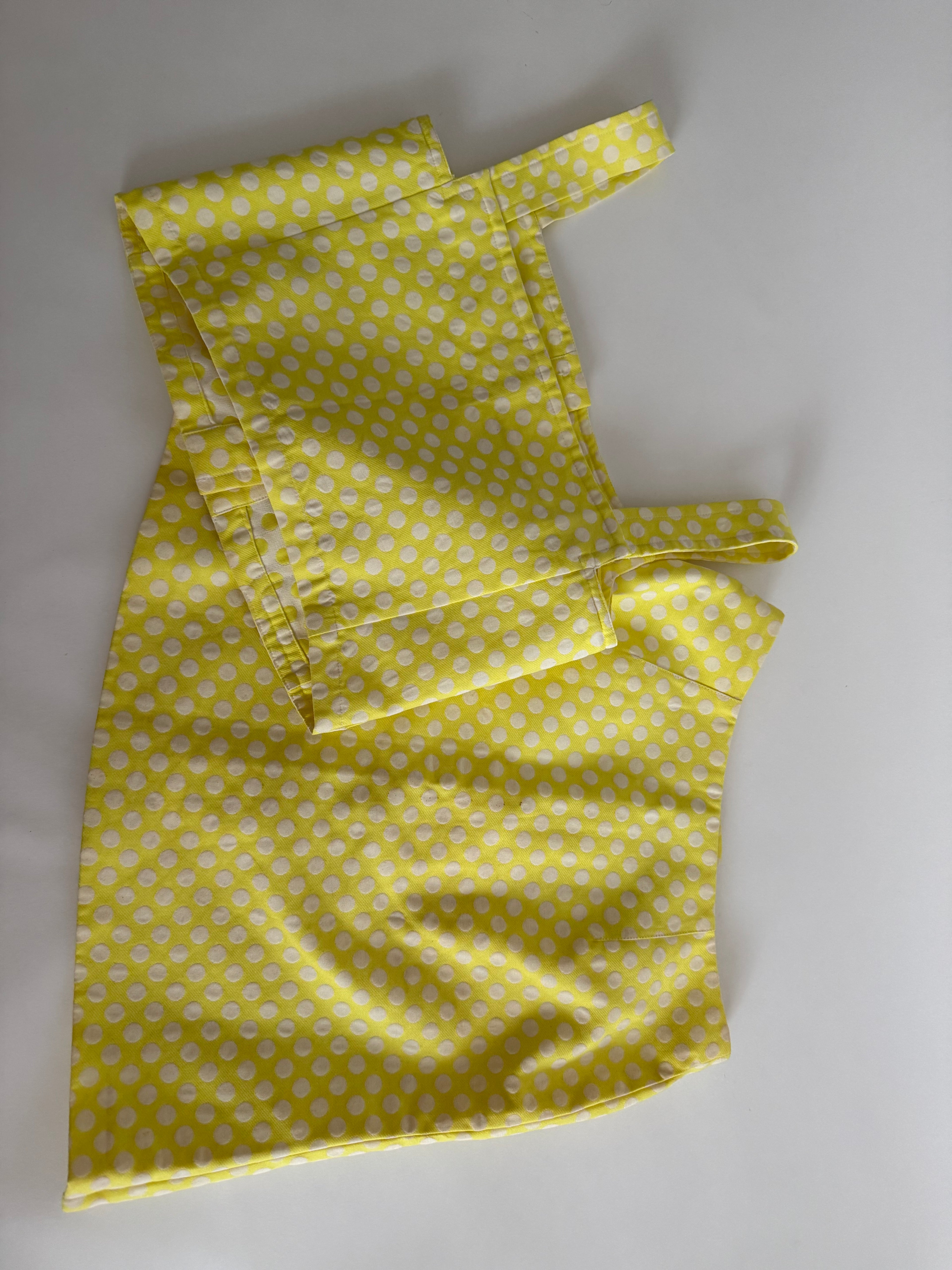 Iceberg SS 1996 Runway yellow set top and skirt