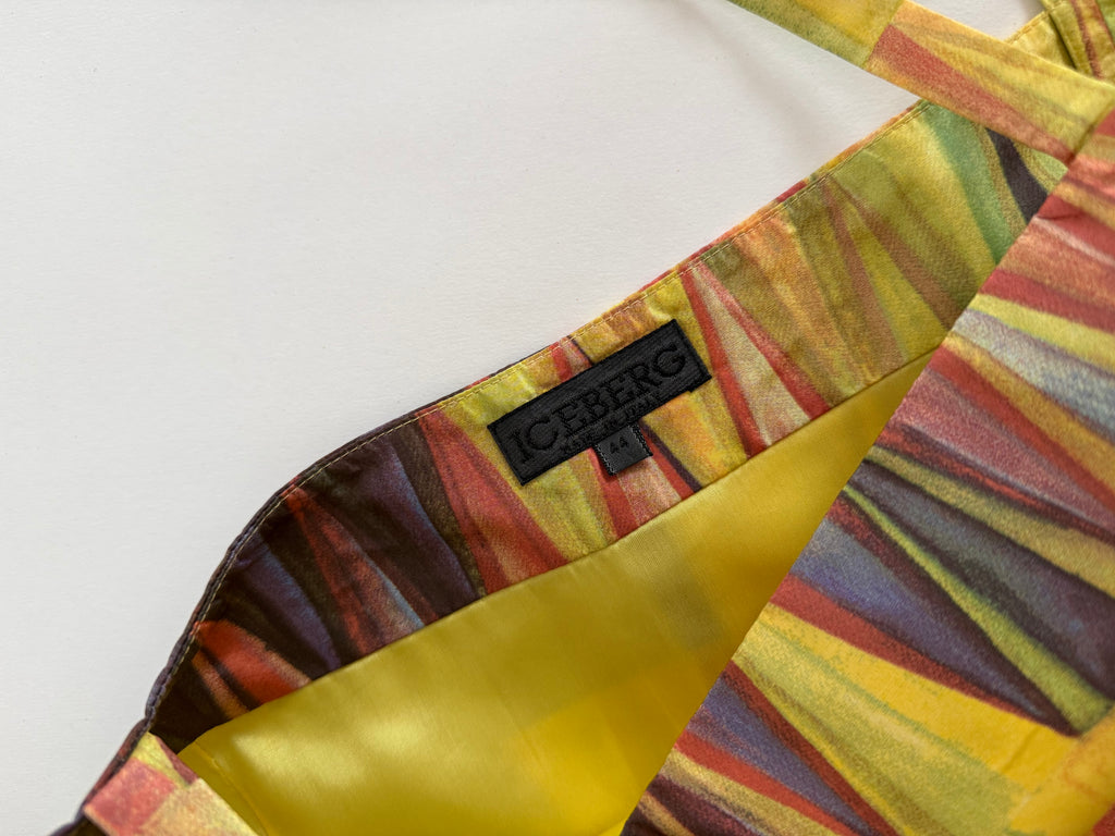 Iceberg SS 1999 silk multicolored top