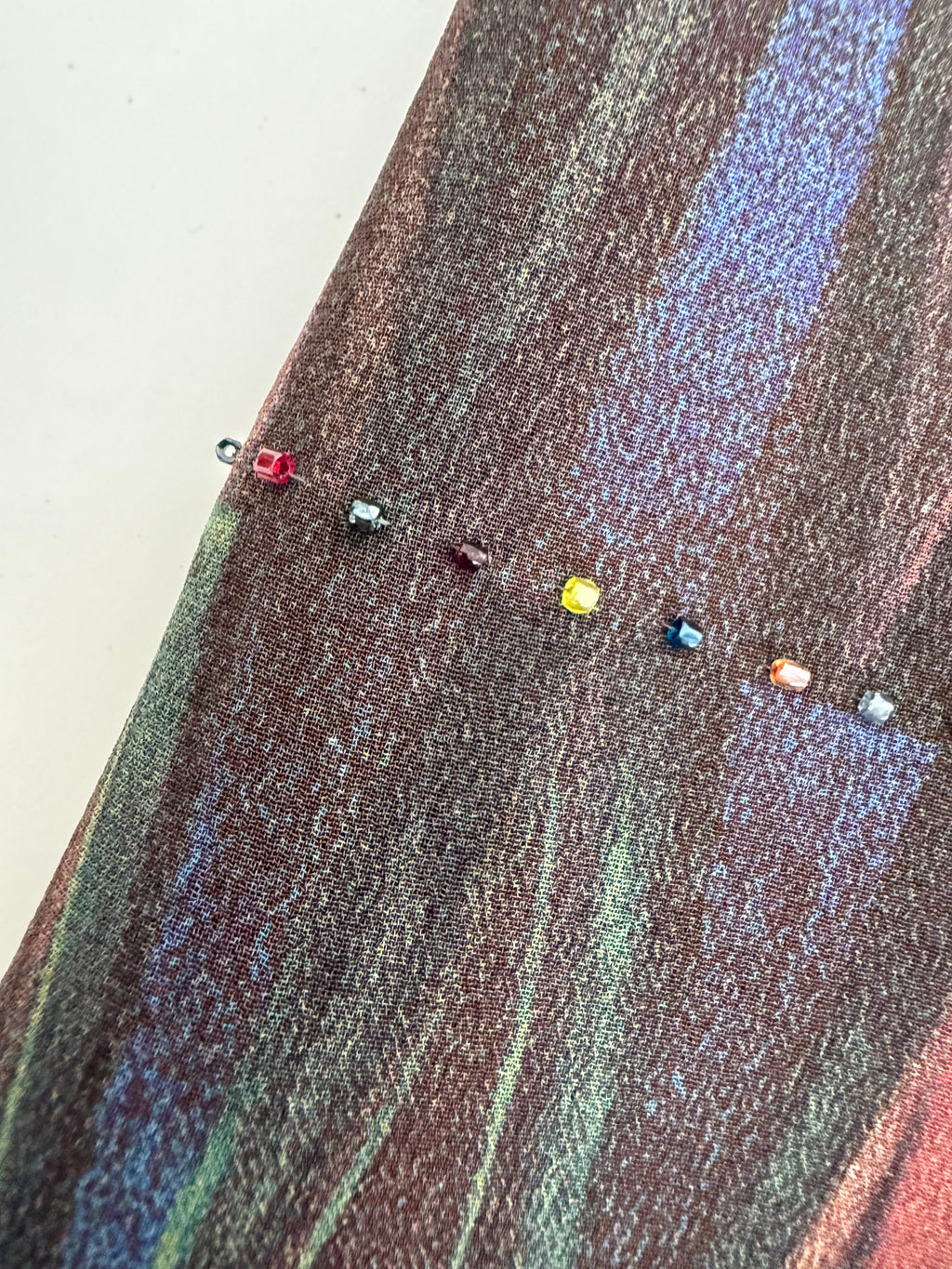 Rare Iceberg SS 1999 Runway silk rainbow skirt