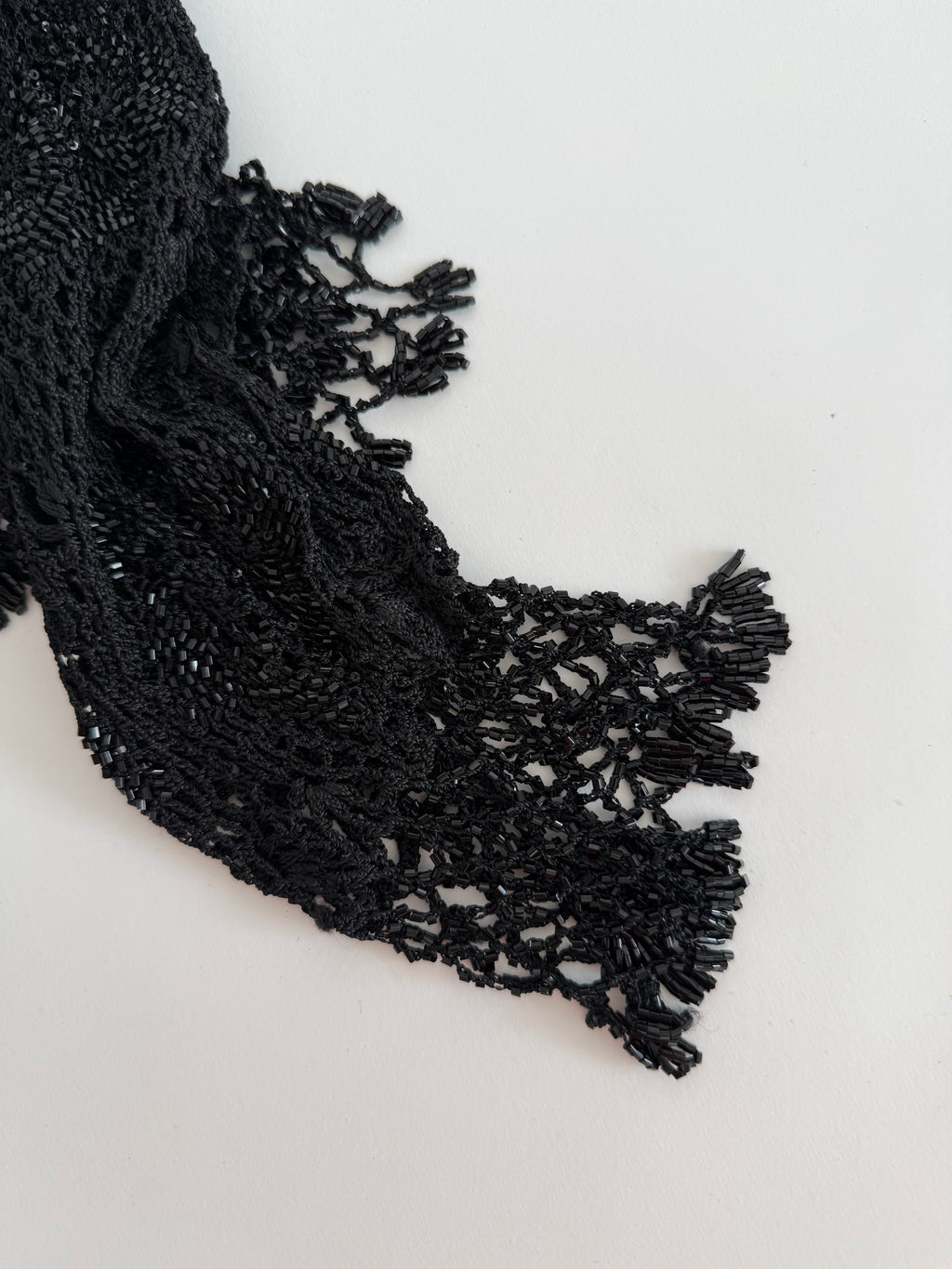 Moschino mini black beads knitwear vintage