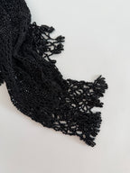 Moschino mini black beads knitwear vintage